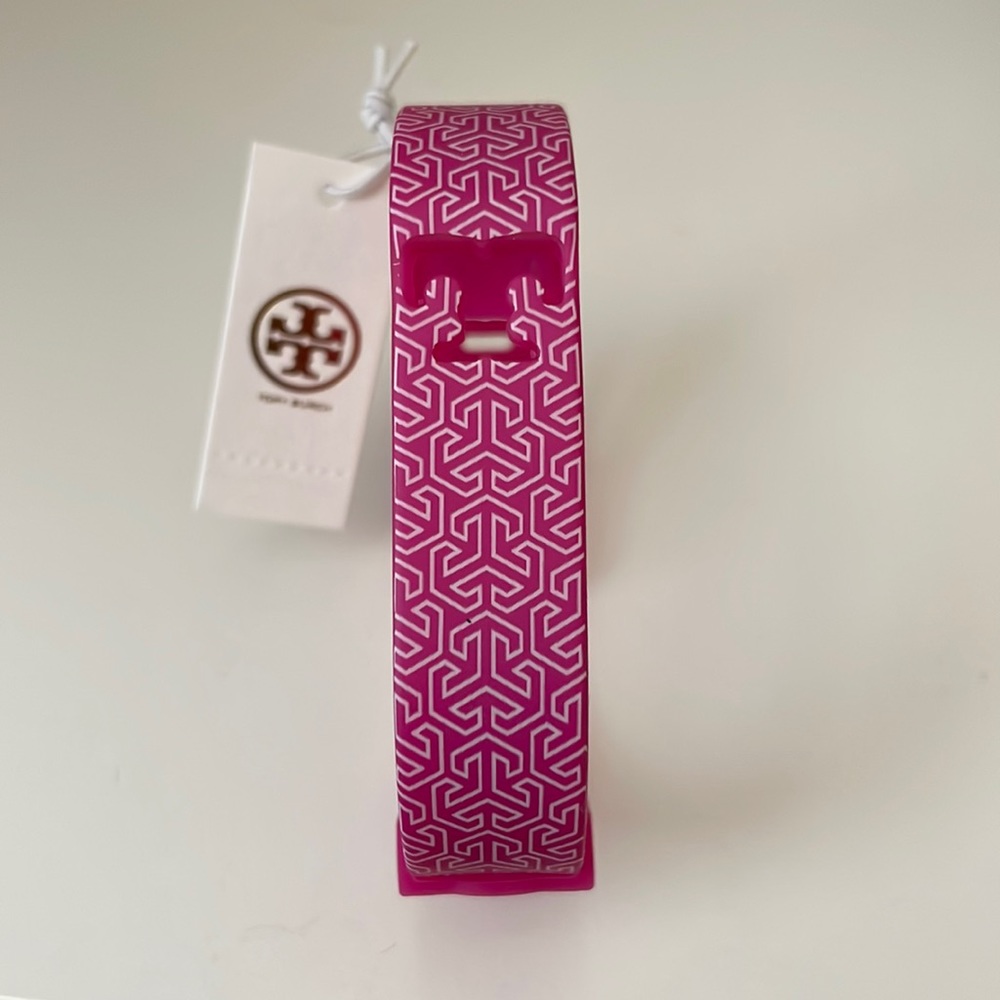 Tory Burch for Fitbit Pink Silicon Printed Bracelet